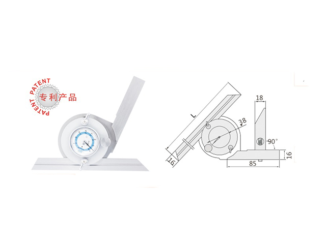 360°带表角度尺